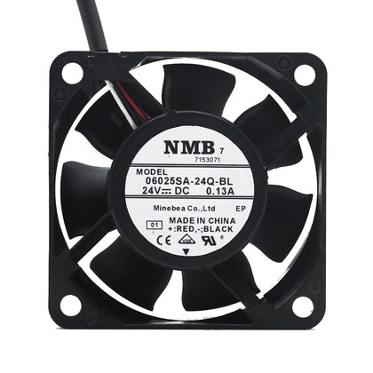 NMB 06025SA-24Q-BL 6025 6CM 24V 0.13A 3lines Case Axial Cooling Fan