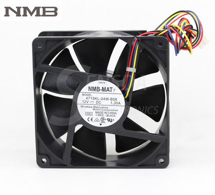 NMB 4715KL-04W-B56 12CM 120MM 12038 DC 12V 1.3A P/N Y4574  Server Inverter Axial Blower Industrila Cooling FANs