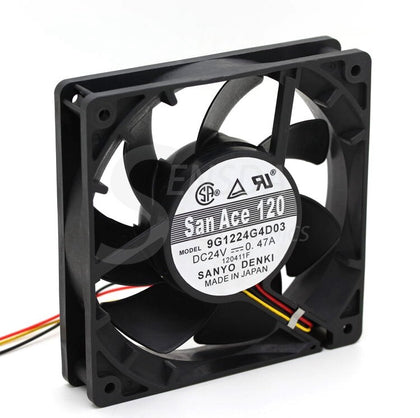 Sanyo 9G1224G4D03 24V DC 120x120x25mm Brushless Cooling Fan - product photo 2