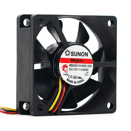 Sunon MB60201V3-000C-G99 60*60*20mm DC12V 0.60W Silent 23DBA 2800RPM 16.5CFM Axial Cooling Fan