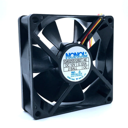 Silent Quiet Fan G8025S12B2 80mm 8cm 8025 12V 0.120A Quiet Silent Cooling Fan