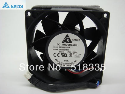 Delta PFB0924DHE Server Fan 9cm 9038 9238 92*92*38MM 90*90*38MM 24V 1.74A 4Wire 4Pin Axail Fan