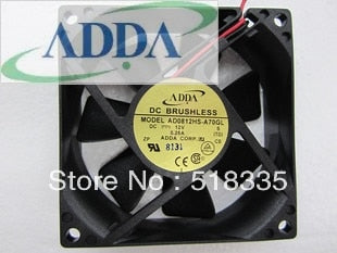 ADDA AD0812HS-A76GL 8cm 80*80*25mm 80mm  DC 12v 0.25a 3-Wire Fan  ADDAs Of The S