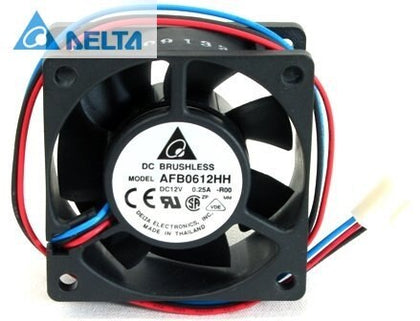 Delta AFB0612HH-R00 60 X 60 X 25mm 3-PIN RPM 5000 Air Flow 27.55 CFM Noise Level 40 dBA Fan