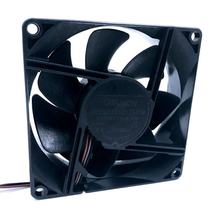 EP6127A Projector Fan Sunon EE80251S1-D170-F99 DC 12V 1.7W 3-pin 3-pin Connector 80mm 80x80x25mm Server Square Fan