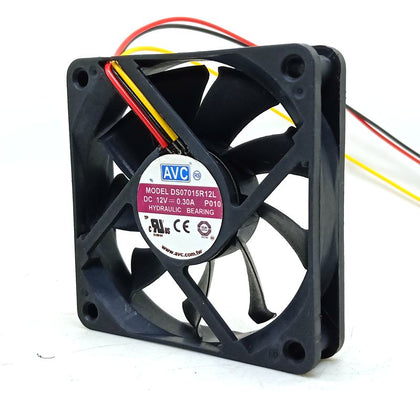 DS07015R12L 7015 12V Three-wire Power Supply Cases CPU Cooling Fan 7CM Ultra-quiet