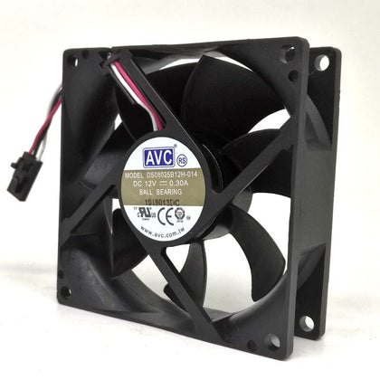 80mm Fan   AVC DS08025B12H ds08025b12h-014 8cm 8025 12V 0.30A Computer CPU Chassis Computer Mute Cooling Fan