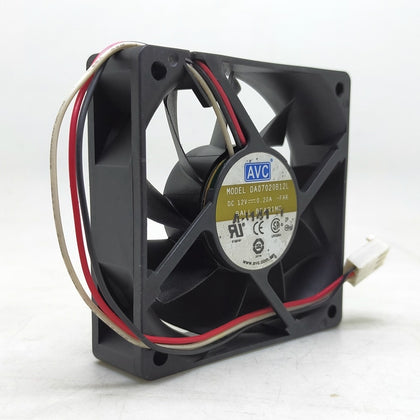 70mm Dual Ball Fan AVC Da07020b12l 7020 7cm DC 12V 0.20A Computer Chassis Main Board Power CPU Cooling Fan