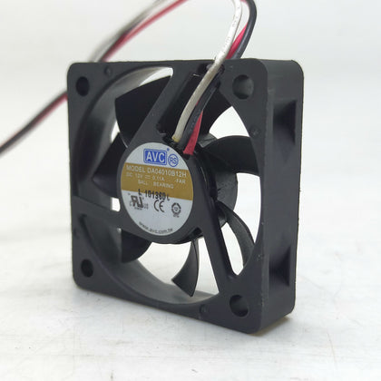 2pcs 4010 12V 3-Wire Double Ball Chassis Cooling Fan For AVC DA04010B12H 4CM Excess Tone 0.11A