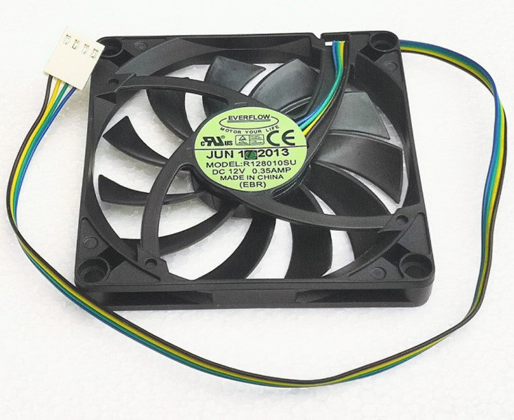 R128010SU slim 8CM 8010 Fan 4-wire 0.35A Cabinet ITX Heat Dissipation pwm cooling fan