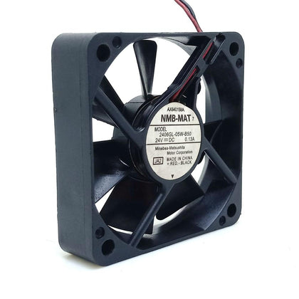 60mm 24V NMB 2406GL-05W-B50 24V 0.20A 6CM 6015 2wire cooling fan