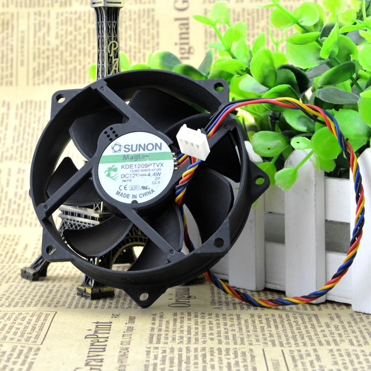 1PCS  Sunon 9CM 8CM 8025  9225 90/80mm X 25mm KDE1209PTVX Maglev Cooler Cooling Fan 12V 4.4W