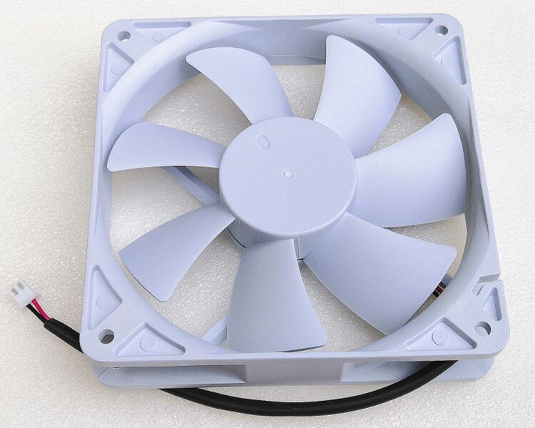 Pure White Cooling Fan 12cm 12025 12cm Fan As12025m12 12V 0.21a 2-wire Plug 1500 Rpm
