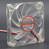 Computer Led Fan 70mm Red Cpu Pc Cooling Fan Slim 10mm Thickness 70X70X10 Mm DC 12V Low Noise  0.18A 3300RPM 3-Pin EC7010L12C-CL