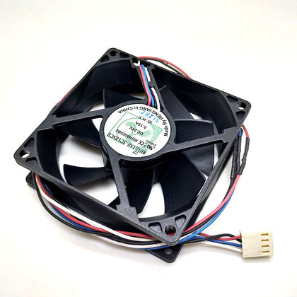 RDH8025B2 80mm fan 8025 24V printer fan 8cm dual ball PWM temperature control fan