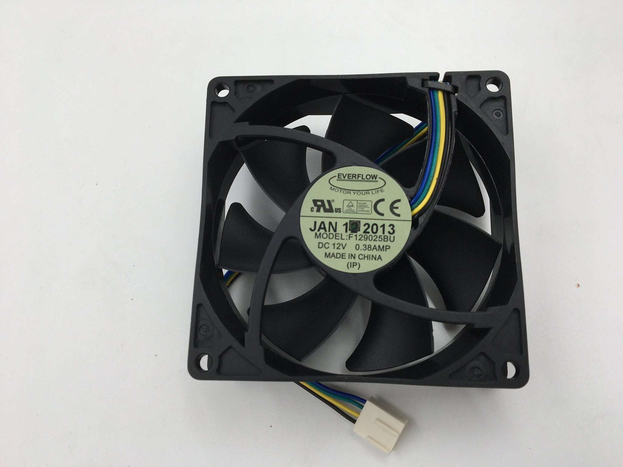 pwm fan EVERFLOW F129025BU 9cm 9025 12V 0.38A 4 lines computer CPU chassis cooling fan