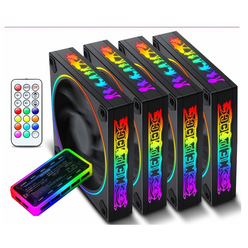 RGB cooling Fan 12cm computer fan 120mm Case Fan Computer cpu RGB speed color Control Support
