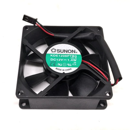 KDE1208PTB3  Sunon 8cm 8025 12V Dual Ball Mute Fan Computer Cabinet Power cooling Fan