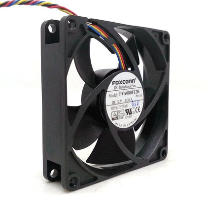 PVA080F12H 8cm 8020 fan 12V 4-wire computer CPU power supply chassis cooling fan