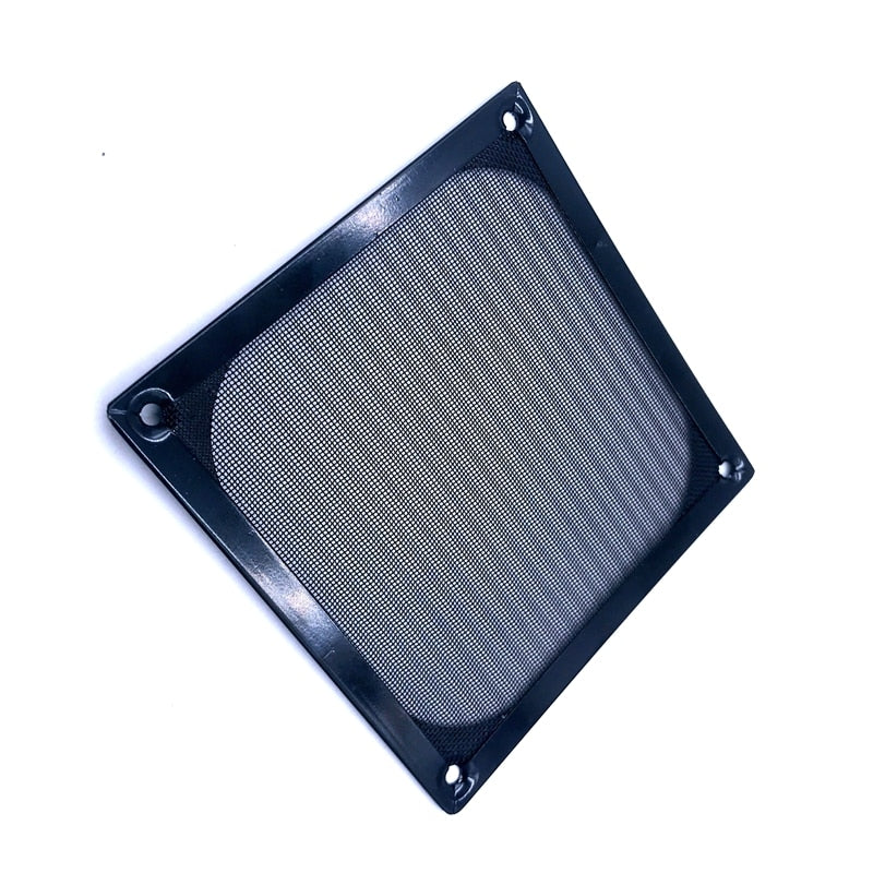 Fan grill For 120mm fan 12cm PC Case Silver Tone Aluminum Dustproof Fan Filter protector