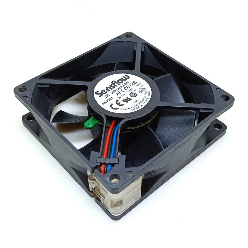 AFC0812B cooling fan 80mm Delta Cooling fan Temperature control alarm 8025 12V 0.60A