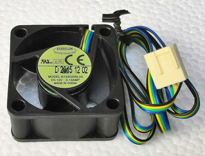 40mm Pwm Fan 4cm   Everflow 4020 4cm Fan Double Ball 4-wire Speed Regulation R124020bl 12V 0.13a