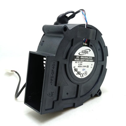 Adda 9733 12V Large Air Blower Ab09712xb330b1 Oven Transmer PWM Turbine Fan Blower Cooling Fan  Oven Barbecue Grill BBQ