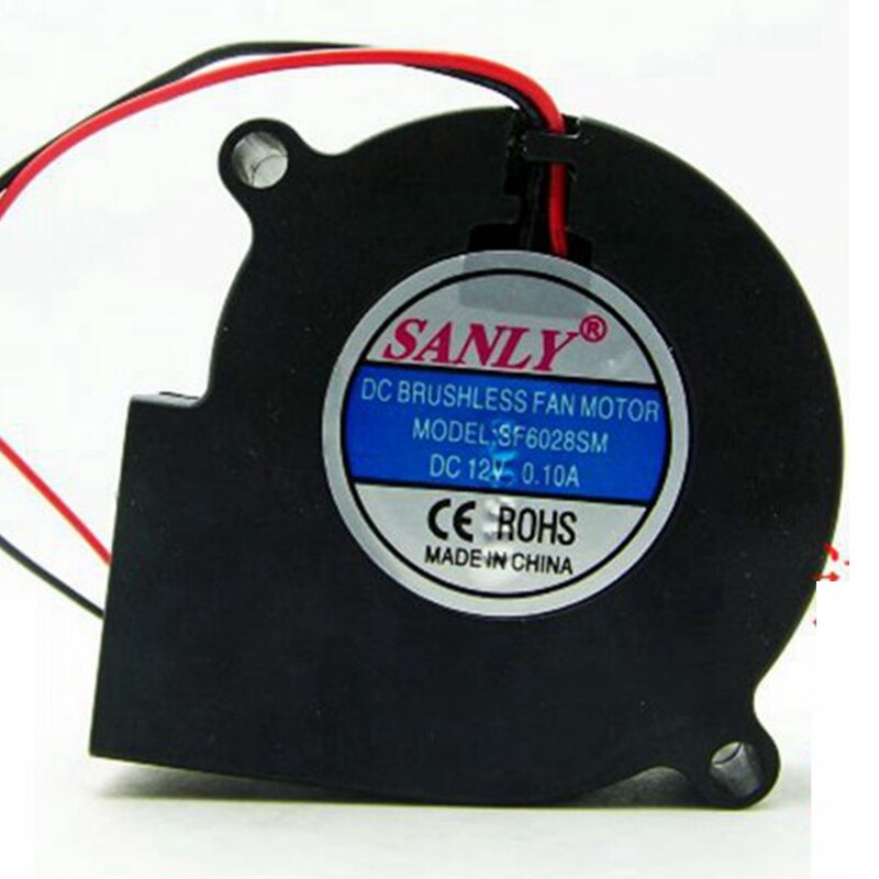 2pcs    SANLY SF6028SM 6cm 60x60x28mm DC24V 0.10A Centrifugal Turbine Blower Humidifier Dedicated Cooling Fan