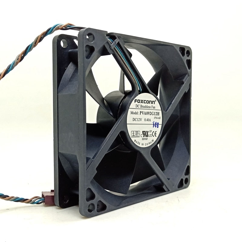 PVA092G12H  For FOXCONN 9cm 9225 92x92x25mm DC 12V 0.4A 4 pin PWM fan air volume cooling fan