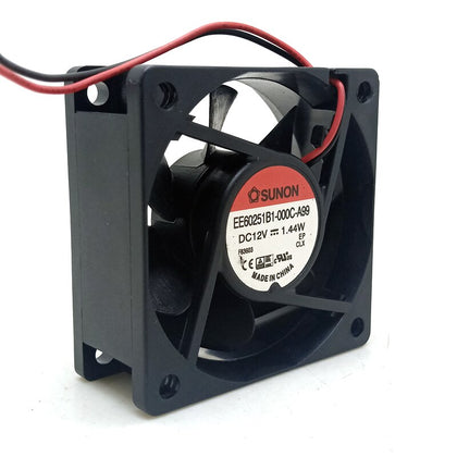 60mm Cooling Fan 6cm  Sunon 6cm 6025 12V 1.44W Double Ball Mute ee60251b1-000c-a99 Computer Case Power Silent Cooling Fan